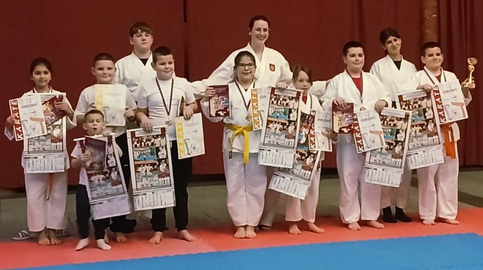 Каратисти „Банатског борца“ на завршном полагању