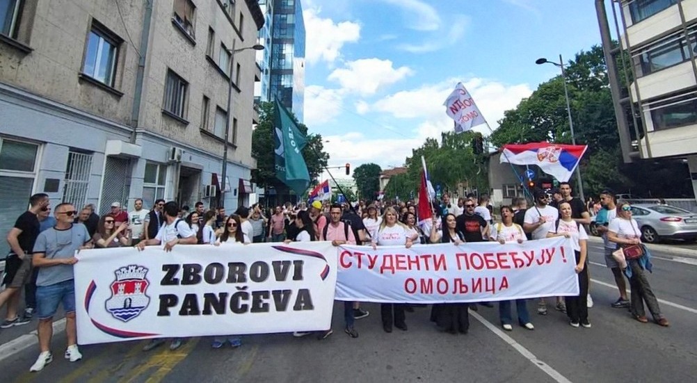 На студентском протесту „Ти и ја, Славија“ и грађани јужног Баната